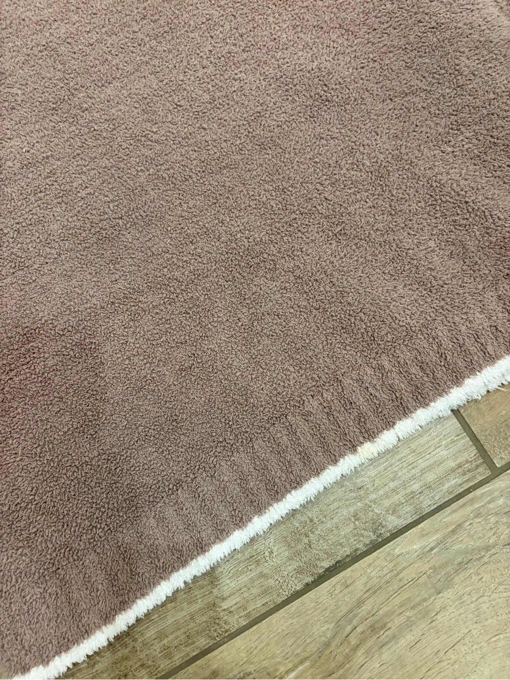Barefoot Dreams CozyChic mauve pink throw